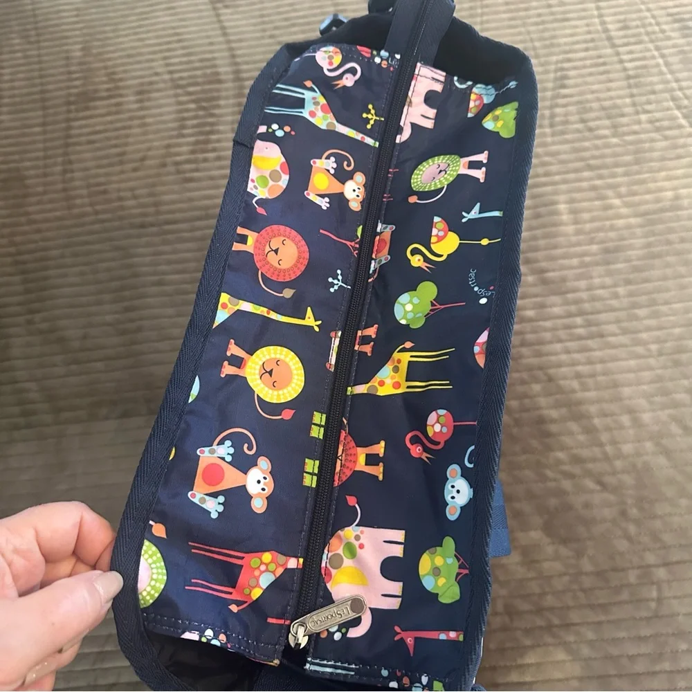 LeSportsac Zoo Cute Ryan Baby Diaper Convertible Tote Bag